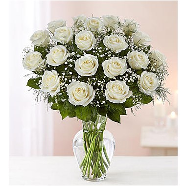 Ultimate Elegance&trade; Long Stem 24 White Roses