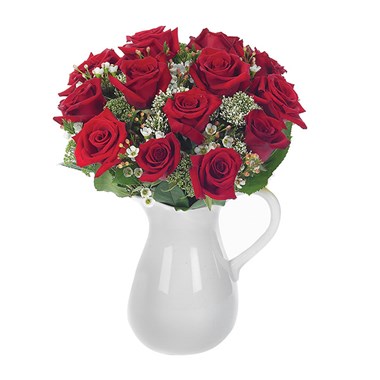 Classic rose bouquet in a pitcher (BF88-11KL)