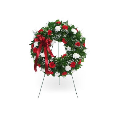 36 Carnation Wreath