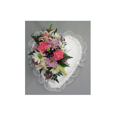 Mixed Flower Heart Lid Piece