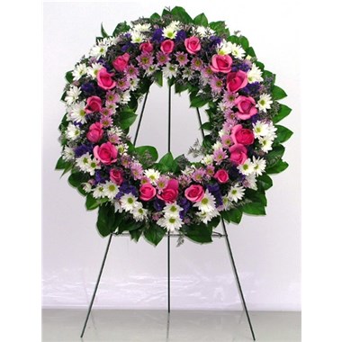 Rose & Daisy Fresh Flower Wreath