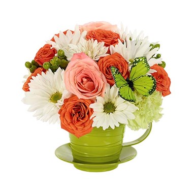 For All You Do Tea Cup Bouquet