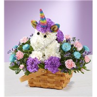 enchanting unicorn flower foam design